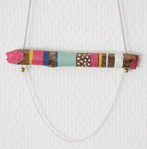 wood connected necklace VI by Lovisa Lindstrom  Wood connected collection by Lovisa Lindstrom