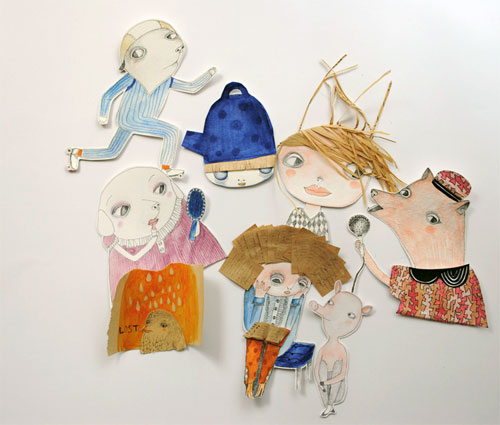 Illustrations by Denitsa  Clay brooches and Denitsa’s world