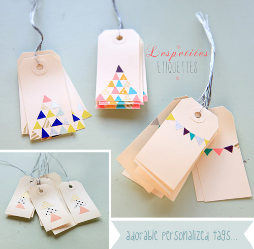 Decorated tags via Griottes  Things that are inspiring me today
